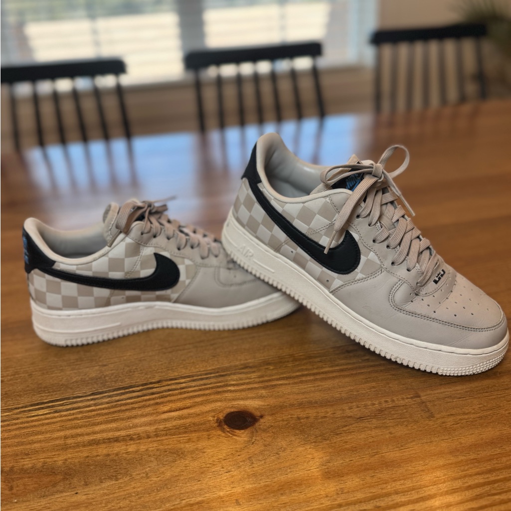 Nike Air Force 1 Checkered Neutral Sneaker